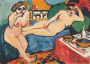 Ernst Ludwig Kirchner, Zwei Akte auf blauem Sofa